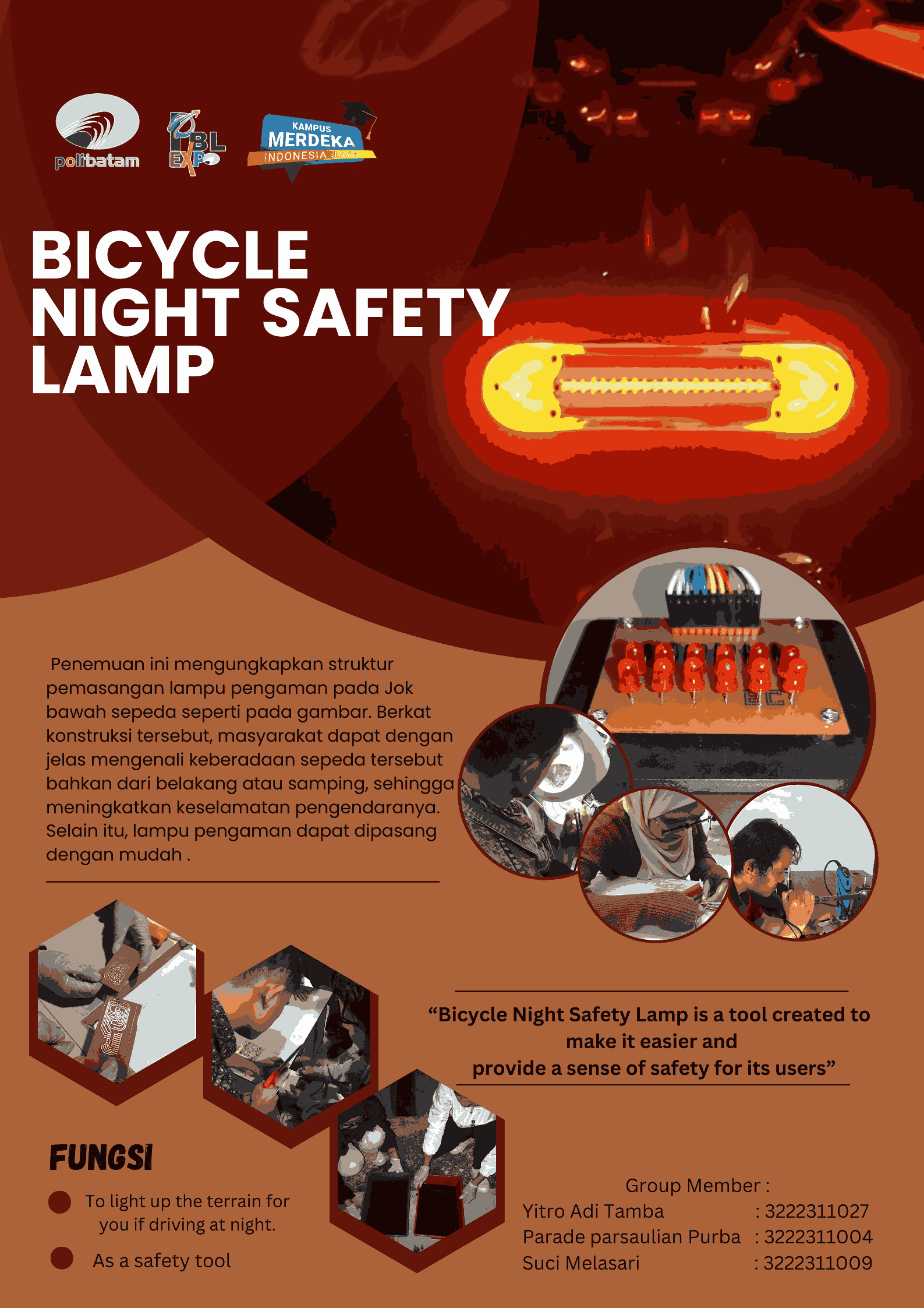 Pamer.in | Bicycle Night Safety Lamp Module Assembly